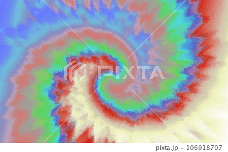 Abstract modern Tie Dye pattern. Abstract psychedelic festive texture. Rainbow spiral Tie Dye swirl. Print for fabric, textile, wallpaper Abstract modern Tie Dye pattern. Abstract psychedelic festive texture. Rainbow spiral Tie Dye swirl. Print for fabric, textile, wallpaper 106918707