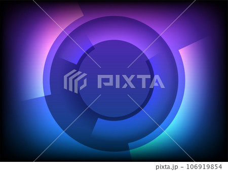 Hi-tech abstract futuristic background with circles 106919854