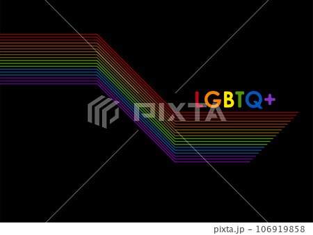 LGBTQ Pride Month abstract neon vector background 106919858