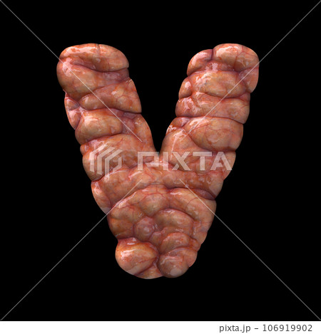 Halloween letter V - Upper-case 3d bloody font - suitable for Halloween, horror or death related subjects Halloween letter V - Upper-case 3d bloody font - suitable for Halloween, horror or death related subjects 106919902