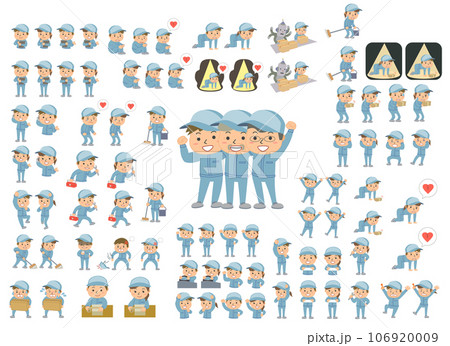 作業員イラスト詰め合わせセット 106920009