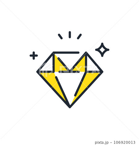 ブランディングのシンプルなベクターアイコンイラスト素材 106920013