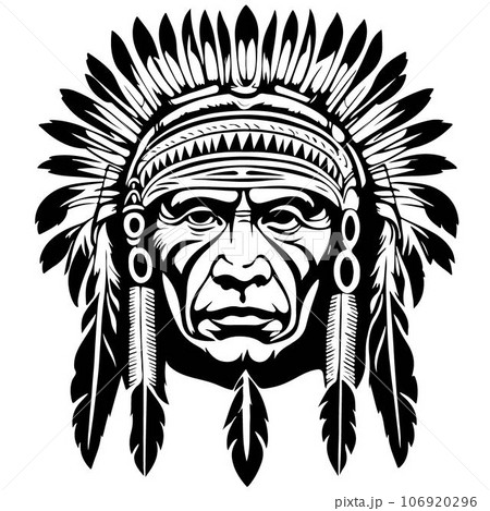 Fantastic lovely Native aboriginal emblem vector art 106920296