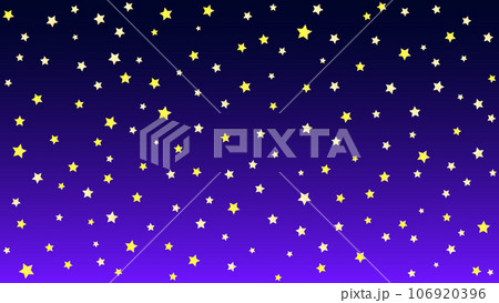 星空のイラスト背景少ない星の数 106920396