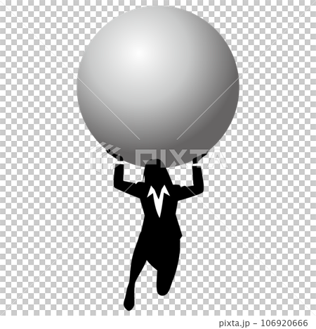 Female businessman who endures heavy pressure 106920666