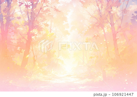 幻想的な秋の紅葉風景イラスト Generative ai 幻想的な秋の紅葉風景イラスト Generative ai 106921447