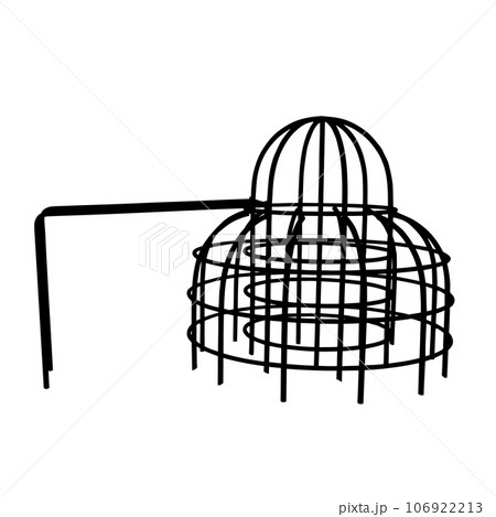 Playground Jungle Gym Silhouette 106922213