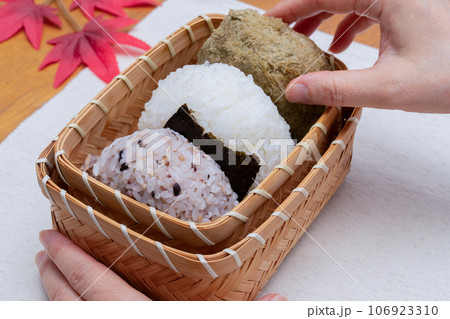 おにぎり弁当  おにぎりのみ  手 106923310