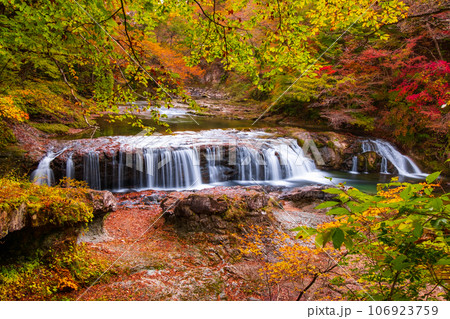 秋の浅布渓谷:不動の滝 秋の浅布渓谷:不動の滝 106923759