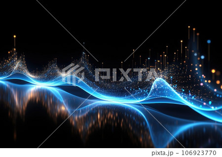 Cloud computing transfer big data on internet. futuristic digital technology .Generative AI 106923770