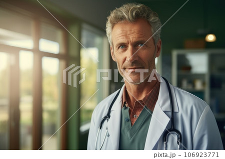 Doctor and patient at clinic. Medical and Health care concept. Generative AI 106923771