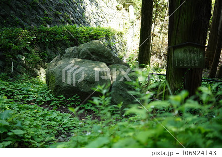 諏訪　弥栄富神社の矢よけ石 106924143