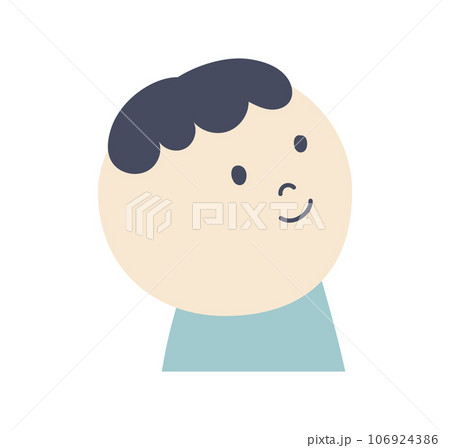 見上げる男の子のイラスト 106924386