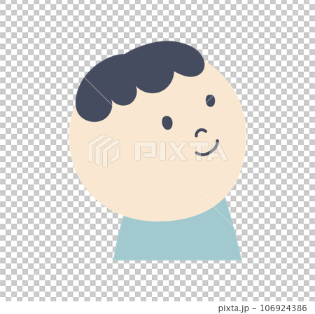 見上げる男の子のイラスト 106924386