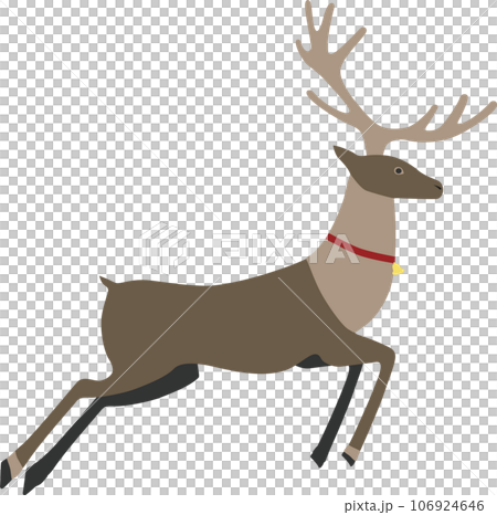 A reindeer with good style and fast legs A reindeer with good style and fast legs 106924646