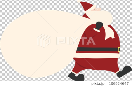 Fat Santa Claus with lots of presents 106924647