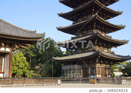 興福寺 五重塔と東金堂 興福寺 五重塔と東金堂 106924818