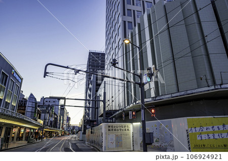 福井市街　JR福井駅西口　駅前電車通り　福井県福井市 106924921