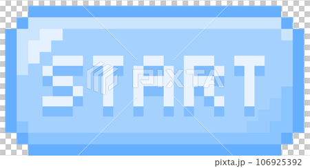 Pixelated start button 106925392
