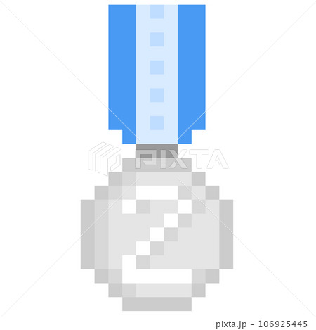 2nd Medal pixelated v302 2nd Medal pixelated v302 106925445