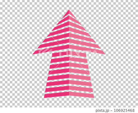 Upward arrow icon business illustration Upward arrow icon business illustration 106925468