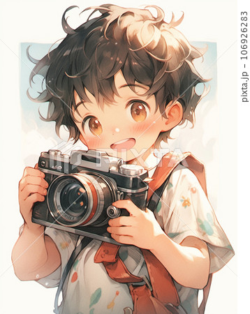 Anime Boy Looking And Smiling Fantasy Portrait Digital Illustration Stock  Illustration - Download Image Now - iStock