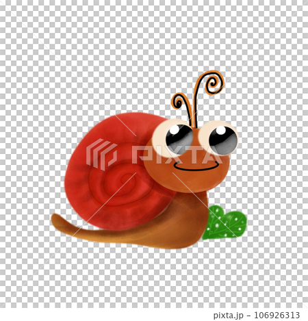 Orange snail smile so cute Orange snail smile so cute 106926313
