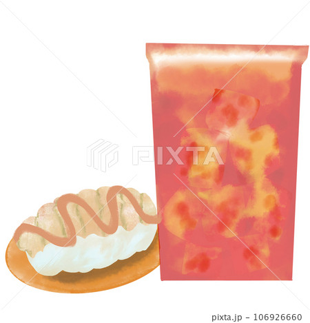 Sushi and punch juice 106926660