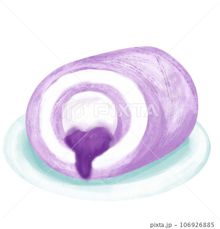 Purple Cake roll so yummy blueberry taste. 106926885