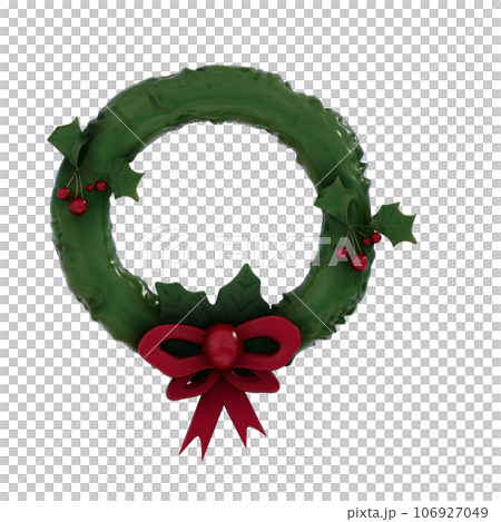 Christmas decoration 3d illustration Christmas decoration 3d illustration 106927049