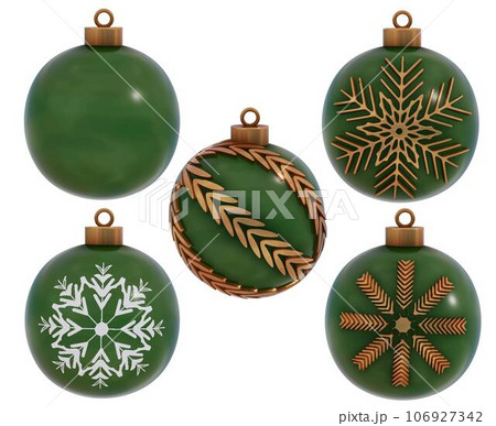 Christmas 3d vector set 106927342