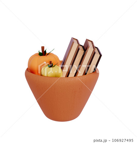 Autumn decoration illustration 3d 106927495