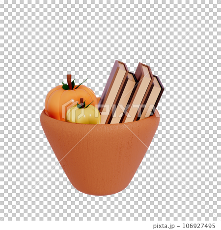 Autumn decoration illustration 3d 106927495