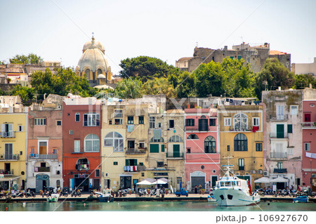 Marina Grande, the main port of the enchanting island of Procida, 106927670