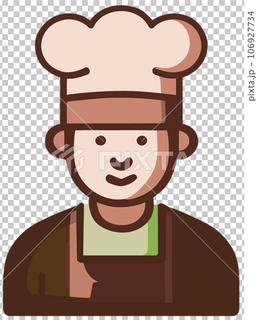 chef with a knife 106927734