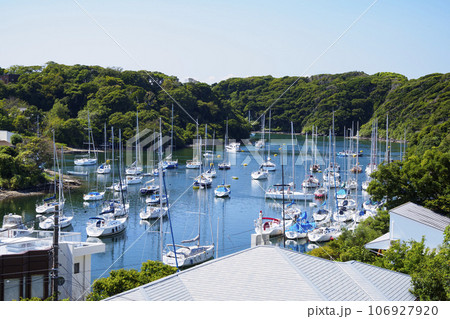 港に停泊する漁船（油壷） 106927920