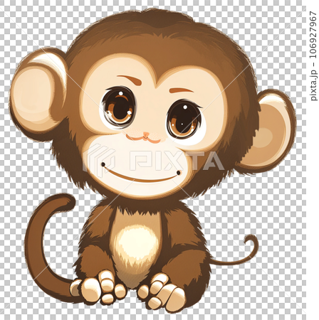 cartoon cute monkey-插圖素材 [106927967] - PIXTA圖庫