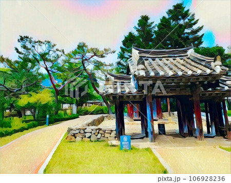 風情を感じる自然の景色 イラスト 風情を感じる自然の景色 イラスト 106928236