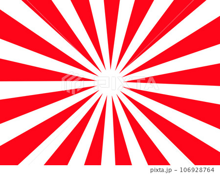 赤い放射線　集中線　4:3 106928764