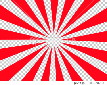 赤い放射線　集中線　4:3 106928764
