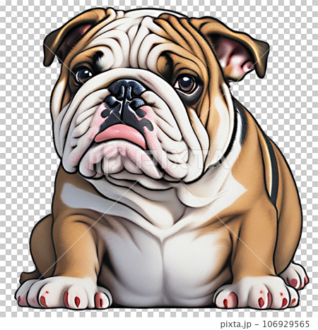 illustration of a cute pug illustration of a cute pug 106929565