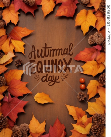 Poster design for Autumnal Equinox Day Poster design for Autumnal Equinox Day 106929800