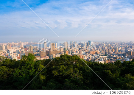 兵庫県神戸市 ビーナステラスから見る夕暮れの神戸市 106929876