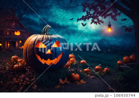 Halloween pumpkin background Halloween pumpkin background 106930744