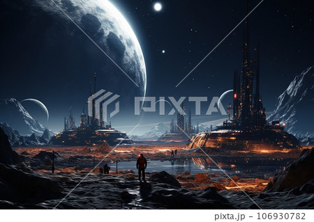 astronaut in space astronaut in space 106930782