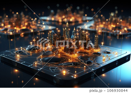 double exposure businessman and stock market or fo 106930844