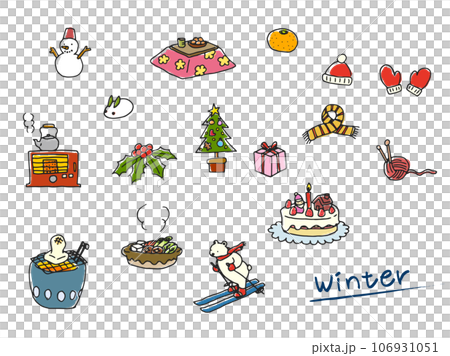 Winter illustration (color) 106931051