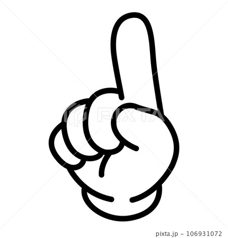 指差しハンドサイン 指差しハンドサイン 106931072