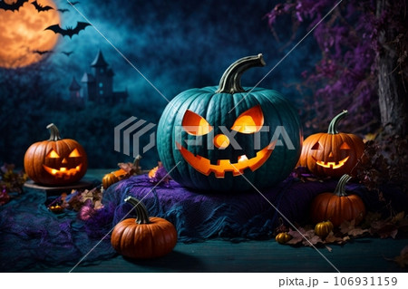Halloween pumpkin design  106931159