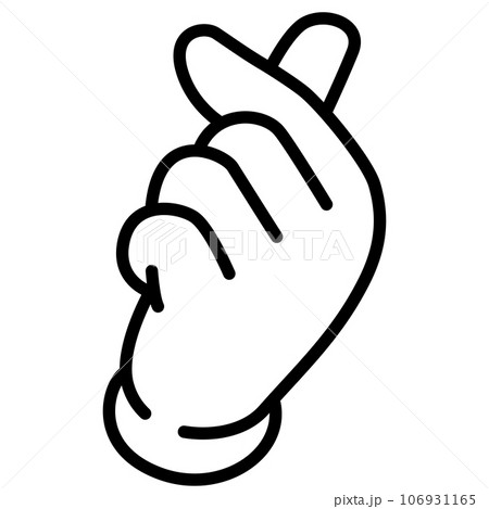 ハートのハンドサイン 106931165